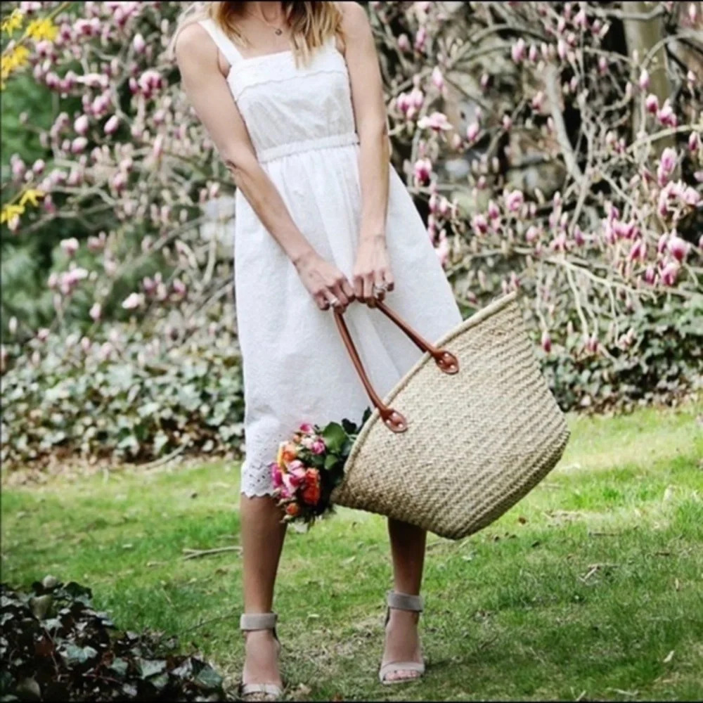 New! Madewell eyelet tiered midi Dress white nwt 18466